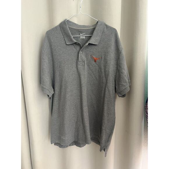 Nike Mens 2XXL Texas Longhorns Polo Shirt Orange Short Sleeve - Picture 1 of 5
